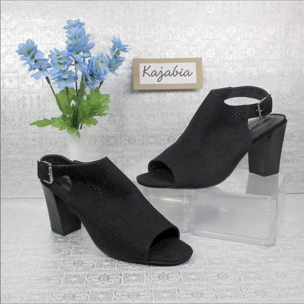 ADAM TUCKER Slingback Perforated Heels Size 10